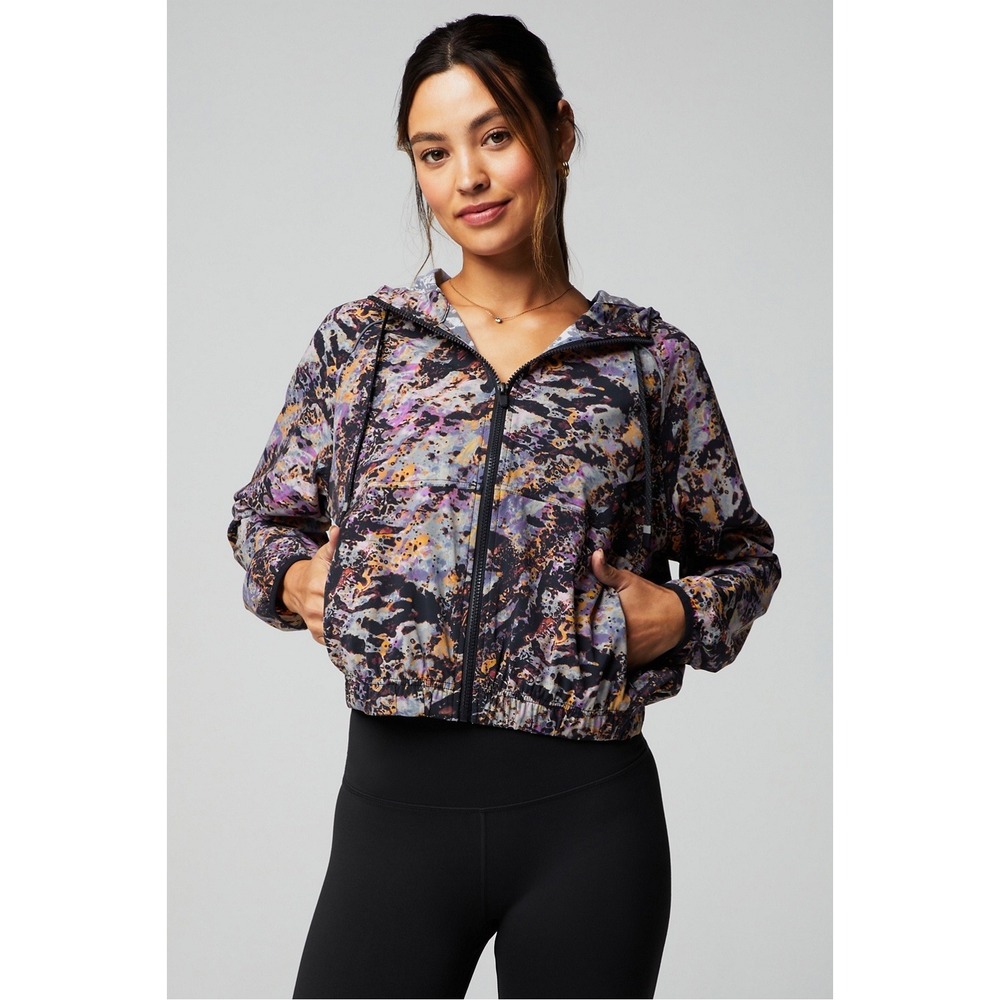 Fabletics One Jacket Sunray Venus Reflective Windbreaker Running Jacket 2X